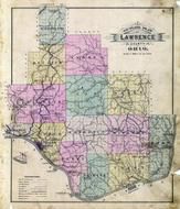 Lawrence County Outline Map, Lawrence County 1887